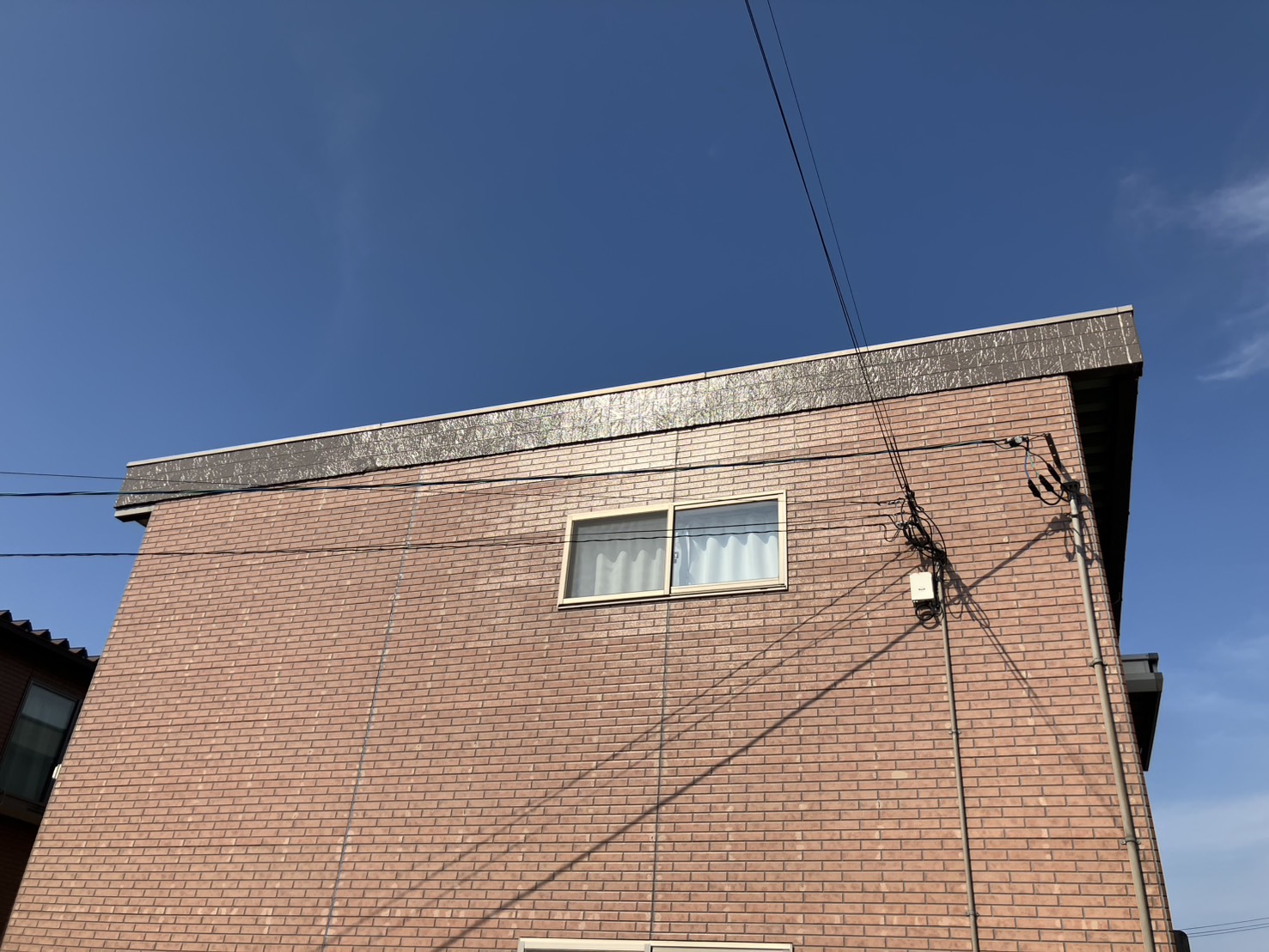 破風板塗装　パラペット塗装
