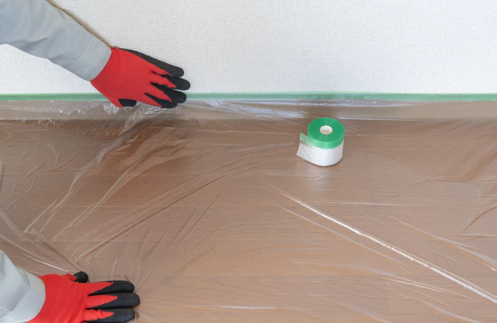 養生を徹底して行います。