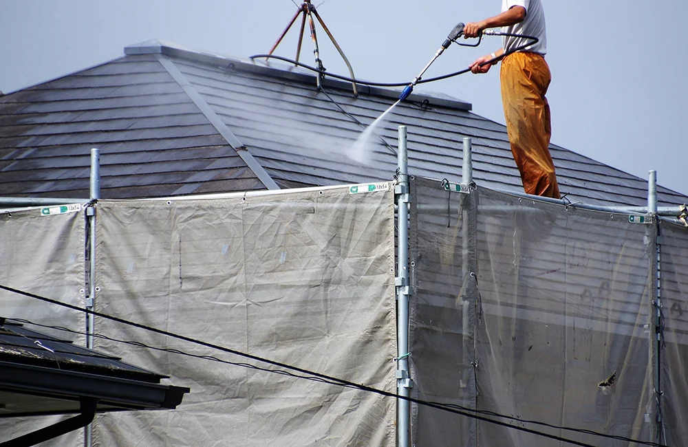 高圧洗浄の徹底。